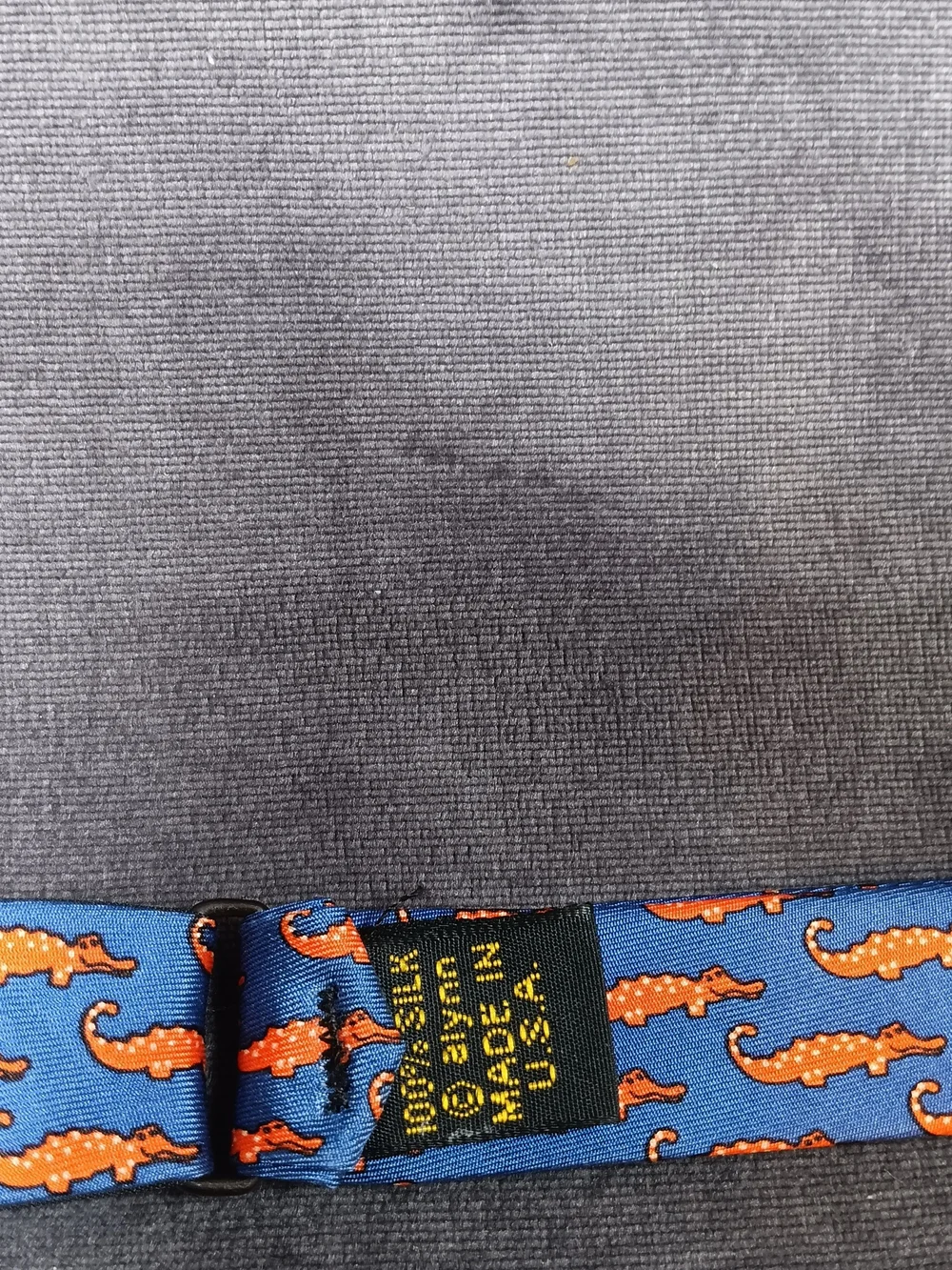 Gator Bow Tie - And Splatter Pattern Fun Tie For Boys Both Adjustable